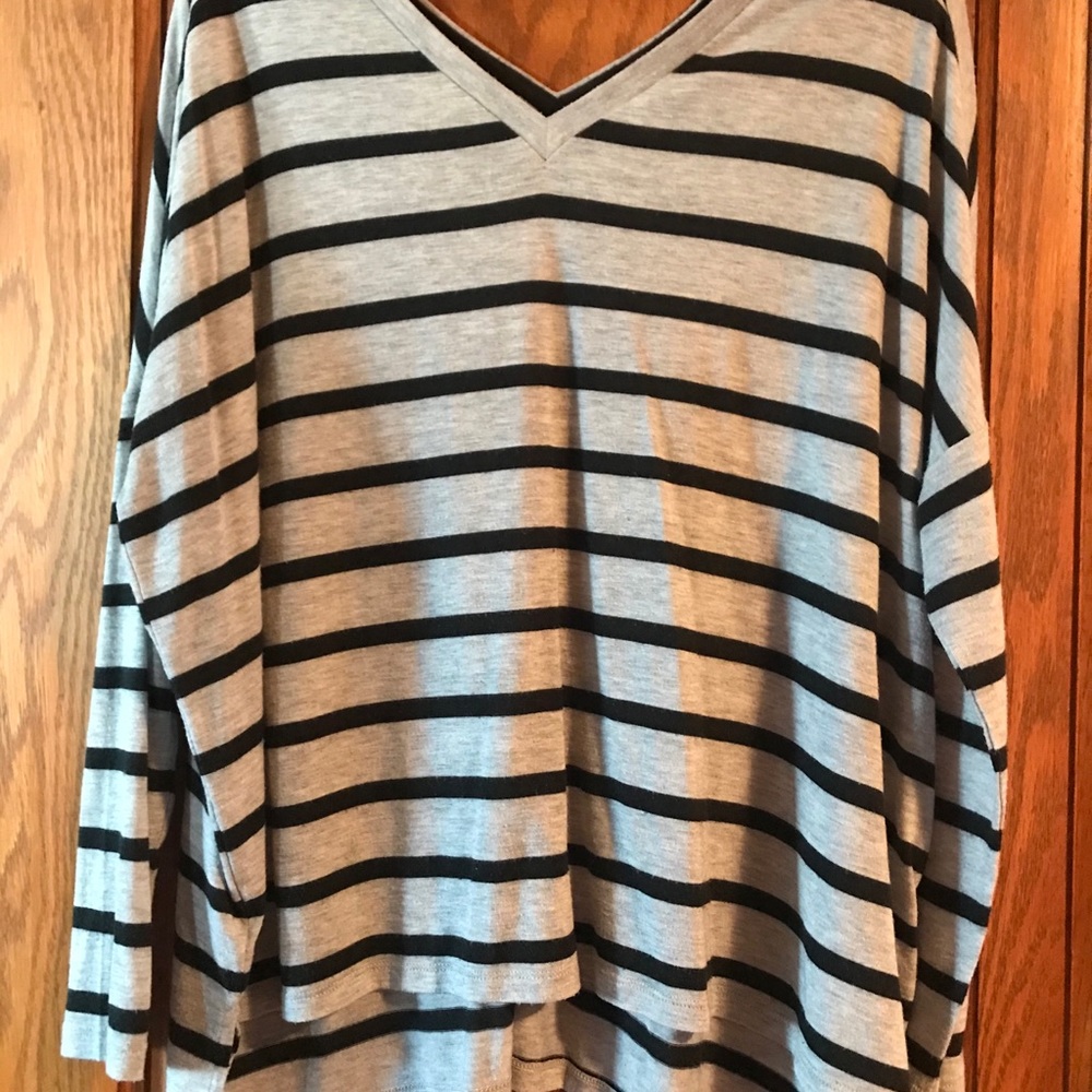 Express one eleven long sleeve striped shirt